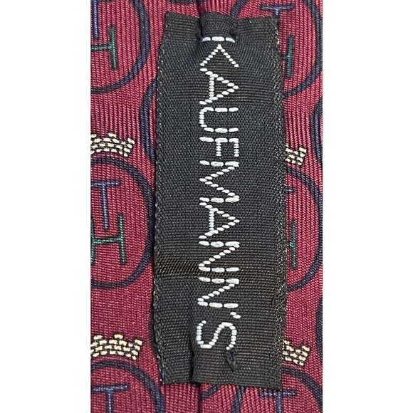 Rare Vintage Tommy Hilfiger Kaufmann’s 100% Italian Silk Men’s Neck Tie - Picture 8 of 10